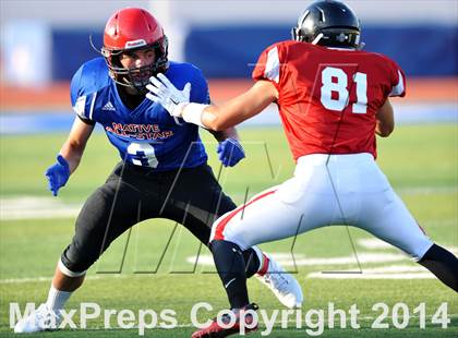 Thumbnail 1 in Native All-Star Football Classic (Red Hawks vs. Blue Eagles) photogallery.
