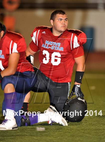 Thumbnail 3 in Native All-Star Football Classic (Red Hawks vs. Blue Eagles) photogallery.
