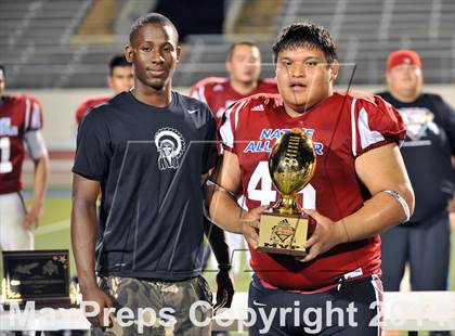 Thumbnail 1 in Native All-Star Football Classic (Red Hawks vs. Blue Eagles) photogallery.