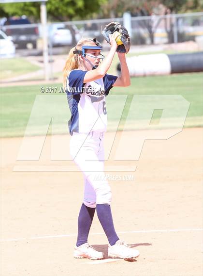 Thumbnail 3 in Casteel vs. Paradise Honors (Chandler Prep Softball Classic) photogallery.
