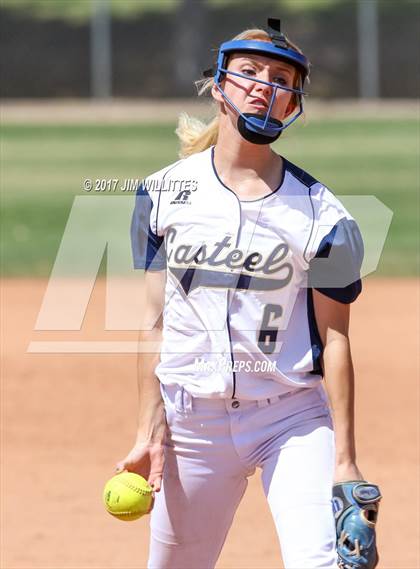 Thumbnail 1 in Casteel vs. Paradise Honors (Chandler Prep Softball Classic) photogallery.