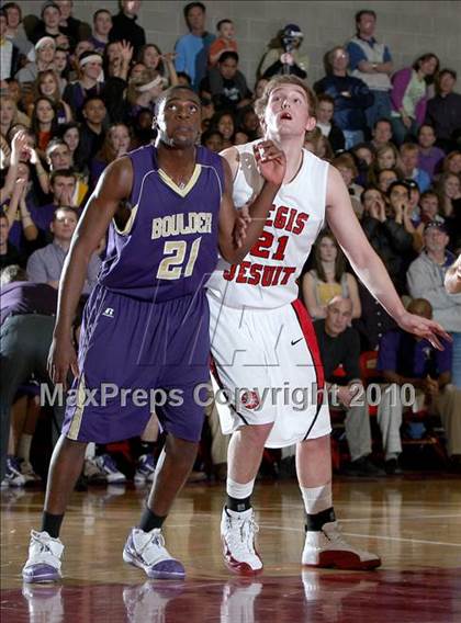 Thumbnail 2 in Boulder @ Regis Jesuit (5A Sweet 16) photogallery.