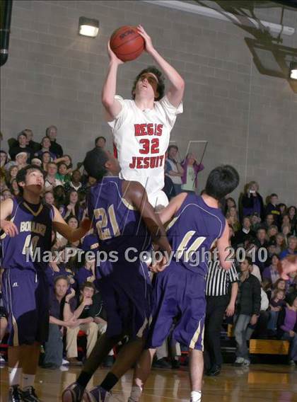 Thumbnail 2 in Boulder @ Regis Jesuit (5A Sweet 16) photogallery.