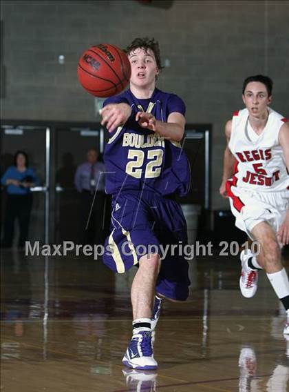 Thumbnail 2 in Boulder @ Regis Jesuit (5A Sweet 16) photogallery.
