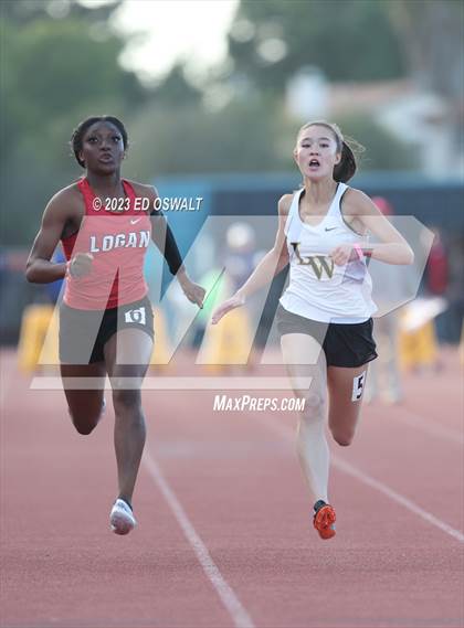 Thumbnail 1 in CIF NCS Meet of Champions (Girls 100 Meter) photogallery.