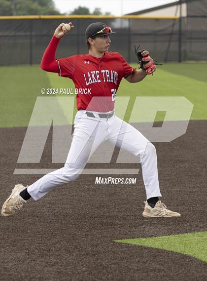 Thumbnail 1 in Lake Travis v Westwood (UIL Baseball 6A Region 4 Bi-District) photogallery.