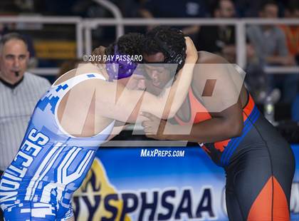Thumbnail 1 in NYSPHSAA Wrestling Championships (Round 1) photogallery.