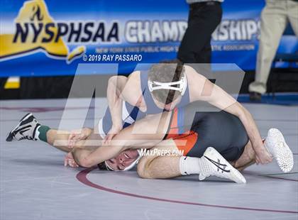 Thumbnail 1 in NYSPHSAA Wrestling Championships (Round 1) photogallery.