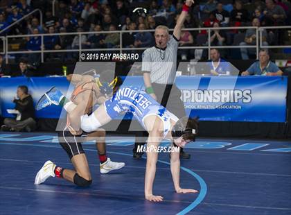 Thumbnail 1 in NYSPHSAA Wrestling Championships (Round 1) photogallery.