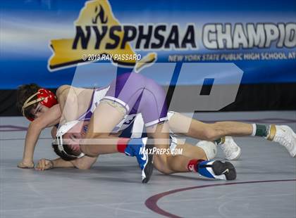 Thumbnail 1 in NYSPHSAA Wrestling Championships (Round 1) photogallery.
