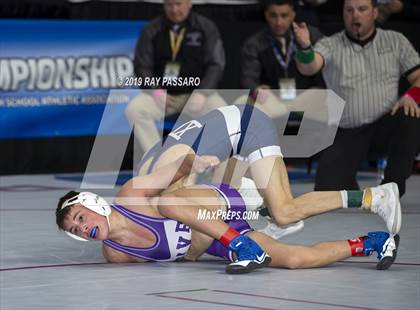 Thumbnail 1 in NYSPHSAA Wrestling Championships (Round 1) photogallery.