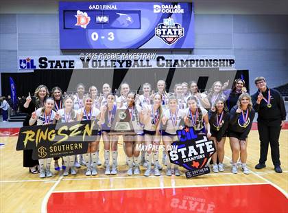 Thumbnail 2 in Byron Nelson vs. Dawson (UIL 6A D1 Volleyball Final Medal Ceremony) photogallery.