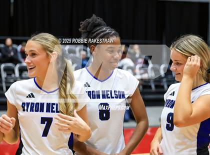 Thumbnail 2 in Byron Nelson vs. Dawson (UIL 6A D1 Volleyball Final Medal Ceremony) photogallery.