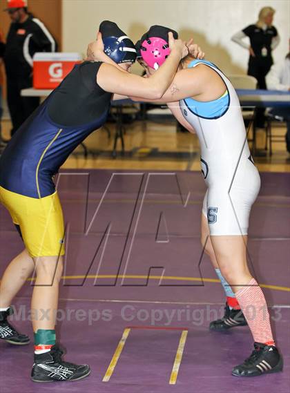 Thumbnail 1 in CIF State Girls Wrestling Championships (Round 4) photogallery.