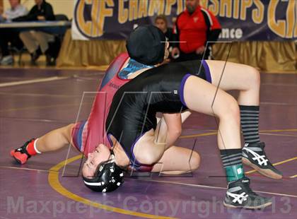 Thumbnail 3 in CIF State Girls Wrestling Championships (Round 4) photogallery.