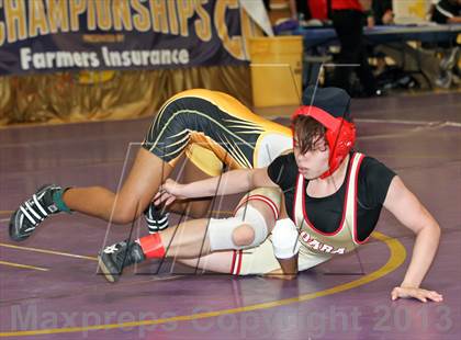 Thumbnail 2 in CIF State Girls Wrestling Championships (Round 4) photogallery.