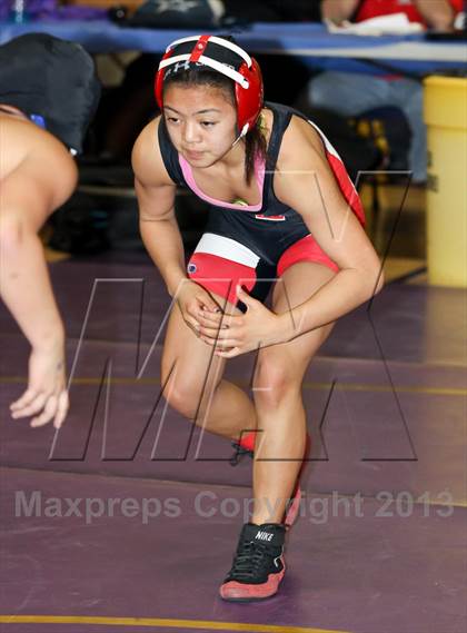 Thumbnail 3 in CIF State Girls Wrestling Championships (Round 4) photogallery.