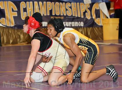 Thumbnail 3 in CIF State Girls Wrestling Championships (Round 4) photogallery.