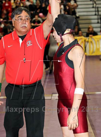 Thumbnail 1 in CIF State Girls Wrestling Championships (Round 4) photogallery.
