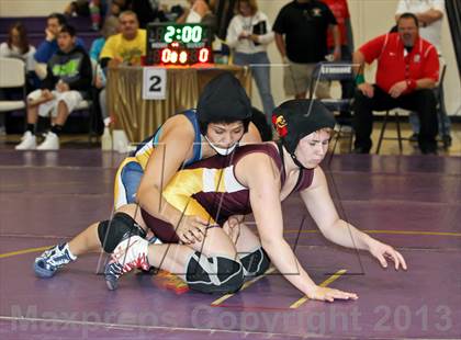 Thumbnail 2 in CIF State Girls Wrestling Championships (Round 4) photogallery.