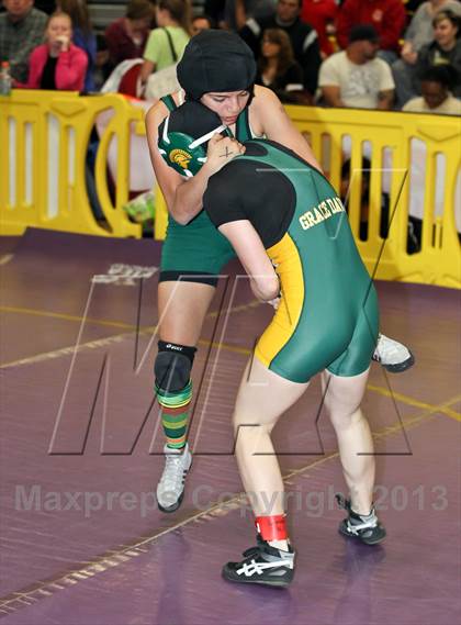Thumbnail 3 in CIF State Girls Wrestling Championships (Round 4) photogallery.