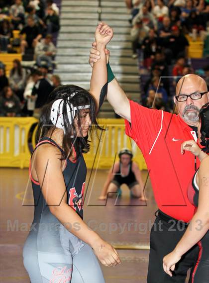 Thumbnail 2 in CIF State Girls Wrestling Championships (Round 4) photogallery.