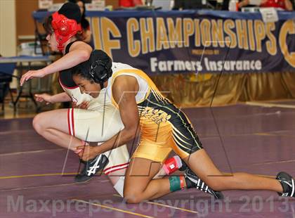 Thumbnail 2 in CIF State Girls Wrestling Championships (Round 4) photogallery.