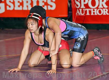 Thumbnail 1 in CIF State Girls Wrestling Championships (Round 4) photogallery.