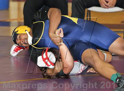 Thumbnail 3 in CIF State Girls Wrestling Championships (Round 4) photogallery.