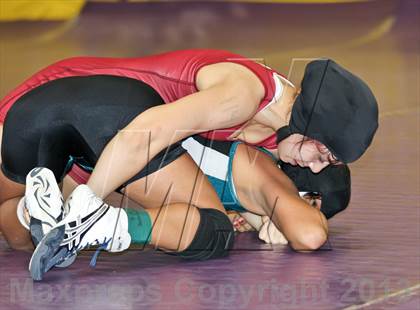 Thumbnail 3 in CIF State Girls Wrestling Championships (Round 4) photogallery.