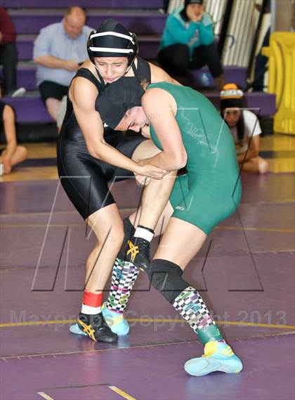 Thumbnail 2 in CIF State Girls Wrestling Championships (Round 4) photogallery.
