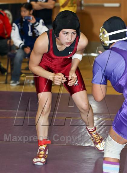 Thumbnail 1 in CIF State Girls Wrestling Championships (Round 4) photogallery.