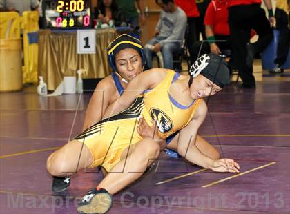 Thumbnail 2 in CIF State Girls Wrestling Championships (Round 4) photogallery.