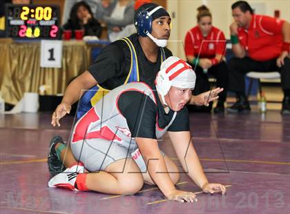 Thumbnail 1 in CIF State Girls Wrestling Championships (Round 4) photogallery.