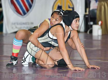 Thumbnail 2 in CIF State Girls Wrestling Championships (Round 4) photogallery.