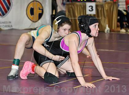 Thumbnail 1 in CIF State Girls Wrestling Championships (Round 4) photogallery.