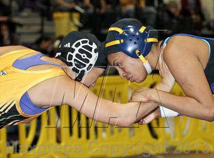 Thumbnail 1 in CIF State Girls Wrestling Championships (Round 4) photogallery.