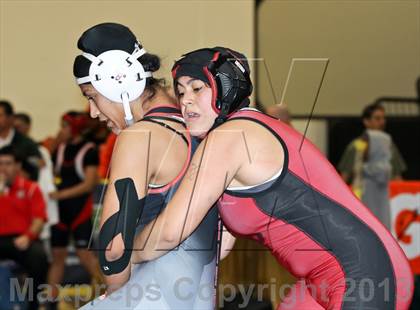 Thumbnail 2 in CIF State Girls Wrestling Championships (Round 4) photogallery.