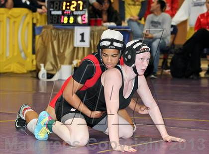 Thumbnail 1 in CIF State Girls Wrestling Championships (Round 4) photogallery.
