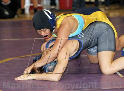 Thumbnail 1 in CIF State Girls Wrestling Championships (Round 4) photogallery.
