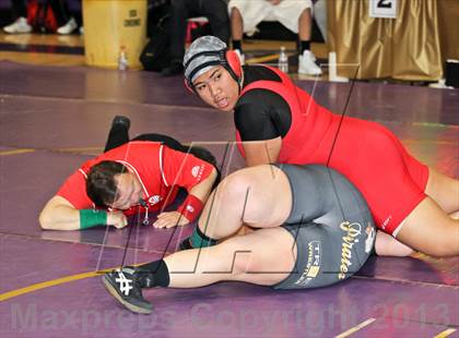 Thumbnail 2 in CIF State Girls Wrestling Championships (Round 4) photogallery.