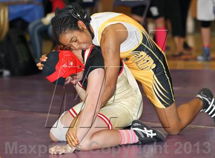 Thumbnail 3 in CIF State Girls Wrestling Championships (Round 4) photogallery.