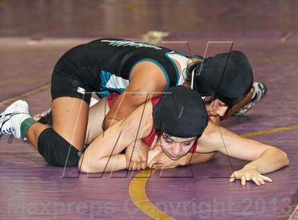 Thumbnail 2 in CIF State Girls Wrestling Championships (Round 4) photogallery.