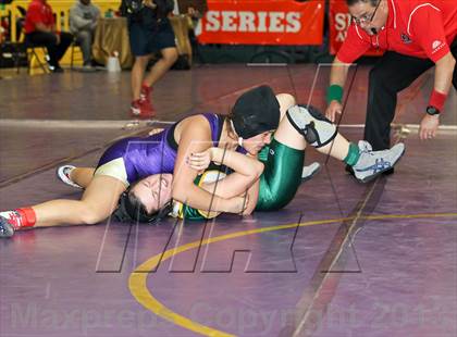 Thumbnail 2 in CIF State Girls Wrestling Championships (Round 4) photogallery.