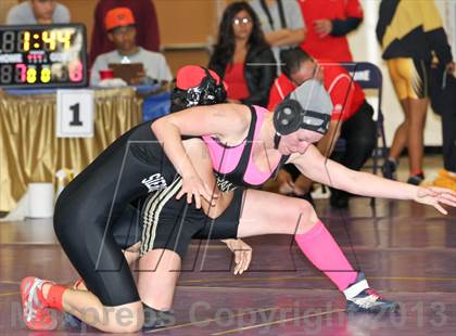 Thumbnail 2 in CIF State Girls Wrestling Championships (Round 4) photogallery.