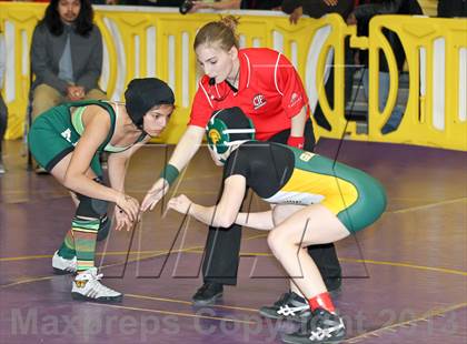 Thumbnail 2 in CIF State Girls Wrestling Championships (Round 4) photogallery.