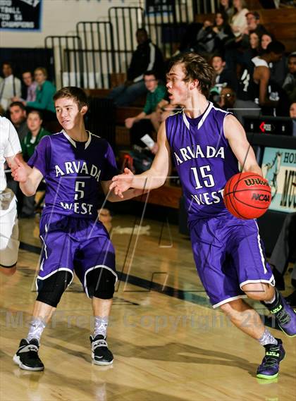 Thumbnail 3 in Arvada West vs. D'Evelyn (Ralston Roundup) photogallery.