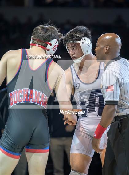Thumbnail 1 in CIF State Boys Wrestling Championships (Finals; 152lbs - 285llbs) photogallery.