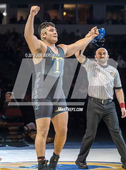 Thumbnail 1 in CIF State Boys Wrestling Championships (Finals; 152lbs - 285llbs) photogallery.