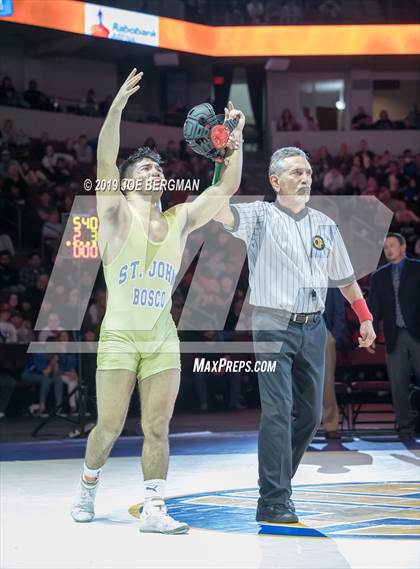 Thumbnail 1 in CIF State Boys Wrestling Championships (Finals; 152lbs - 285llbs) photogallery.